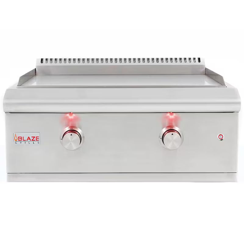 Blaze Premium LTE 30-Inch Built-In Natural Gas Griddle with Lights