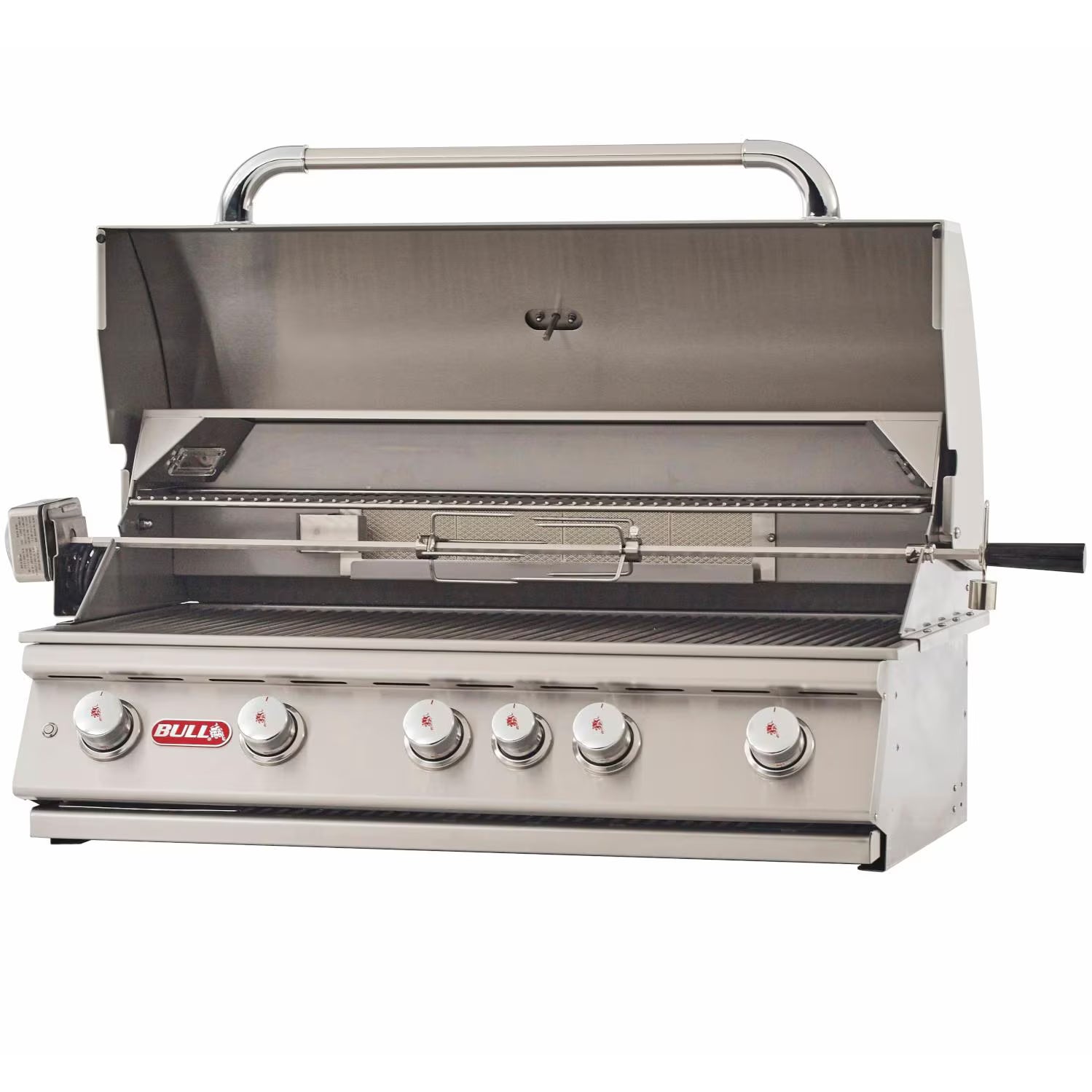 Bull Brahma 38-Inch 5-Burner Built-In Propane Gas Grill with Rotisserie