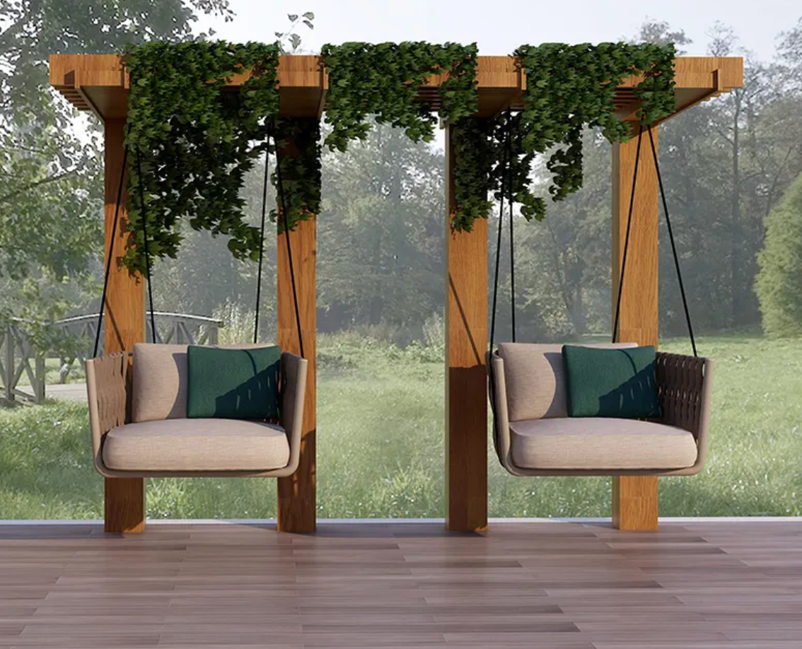Rattan Balcony Swing