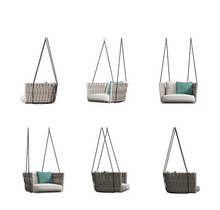 Load image into Gallery viewer, Rattan Balcony Swing