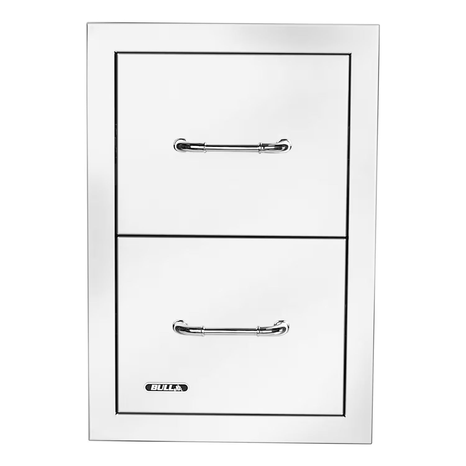 Bull 15-Inch Stainless Steel Double Access Drawer