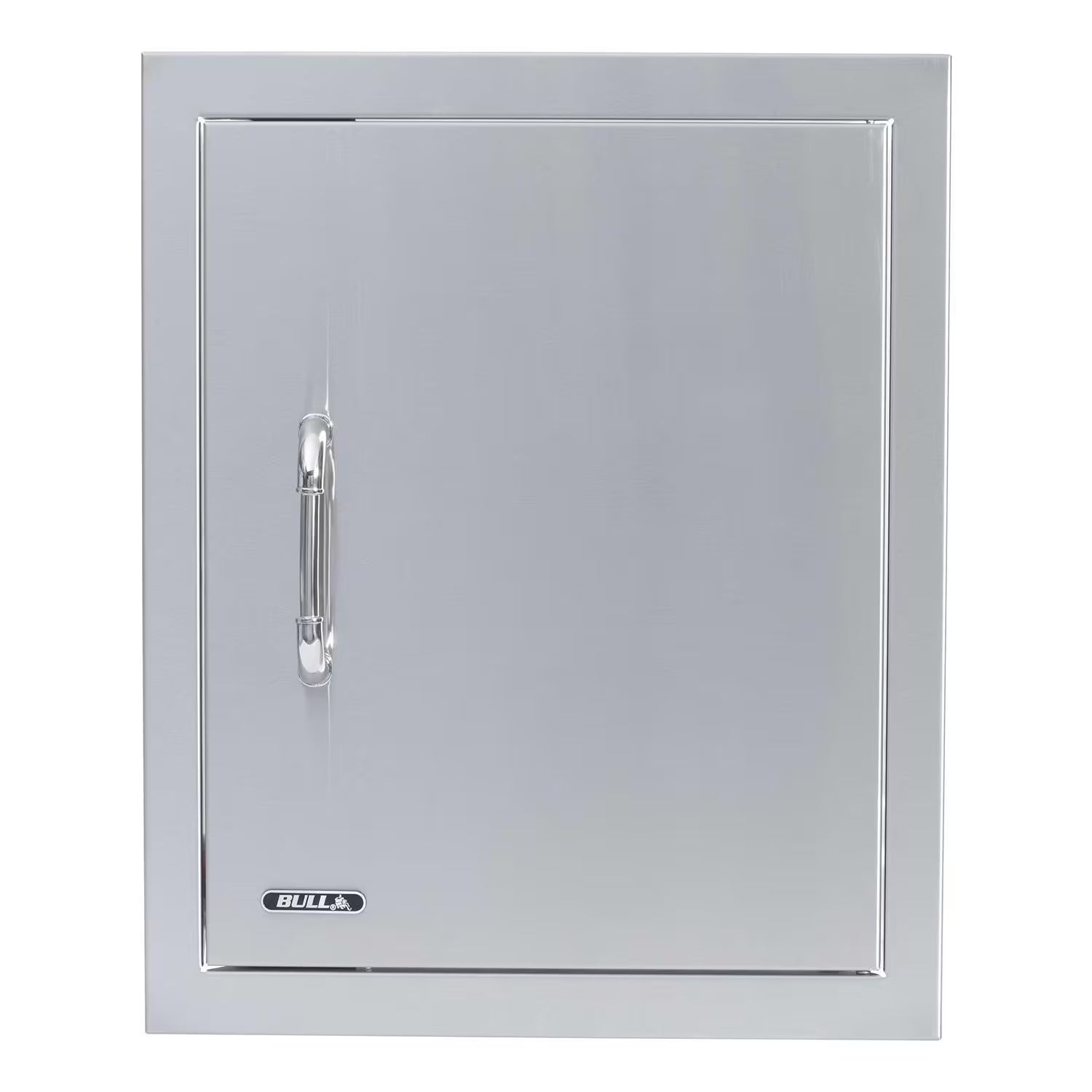 Bull 18-Inch Right-Hinged Stainless Steel Single Access Door – Vertical