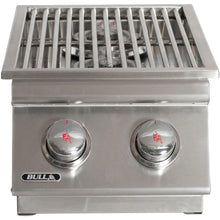 Load image into Gallery viewer, Bull Built-In Double Side Burner w/ Stainless Steel Lid – Propane
