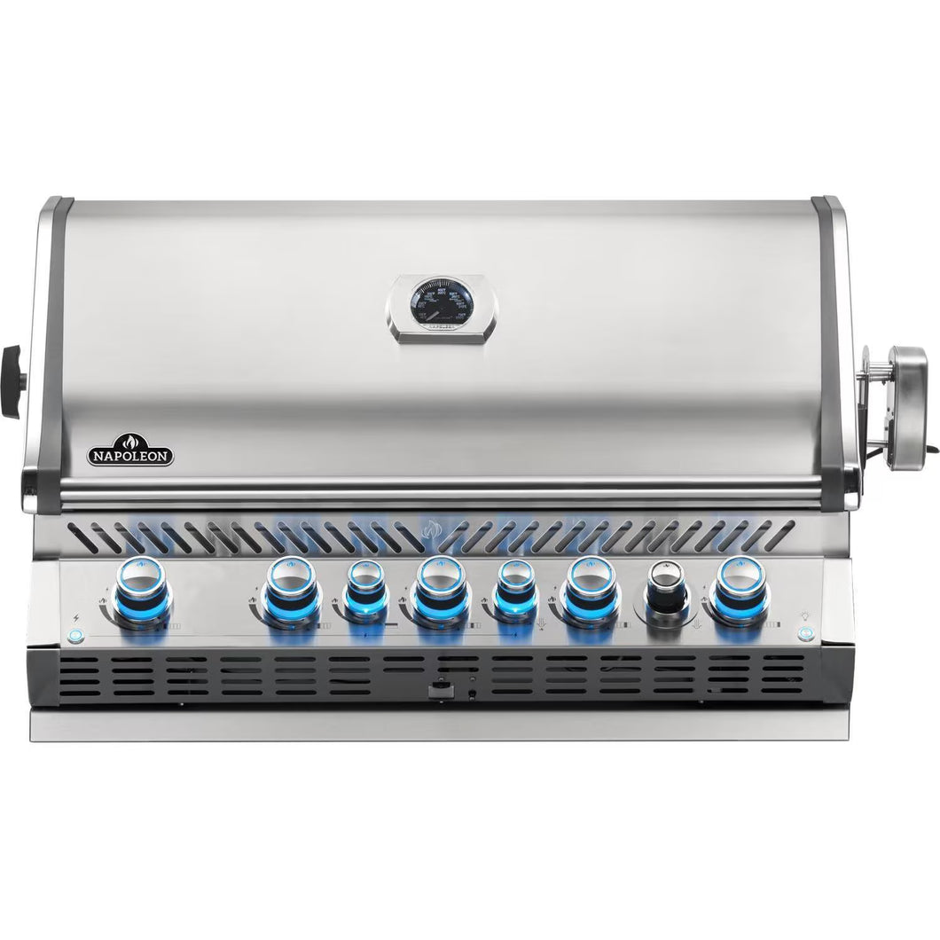 Napoleon Prestige PRO 665 Built-In Propane Gas Grill with Infrared Rear Burner